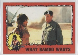 1985 Topps Rambo: First Blood Part II What Rambo Wants #59 0o5