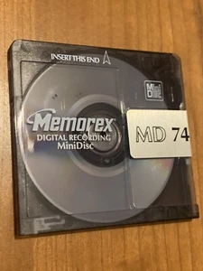 Memorex MD 74 .  Black smoke Mini Discs. - Picture 1 of 4