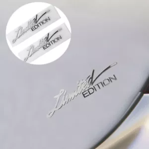 2PCS 3D Limited Edition Logo Emblem Badge Metal Sticker Decal Car Accessories* - Foto 1 di 14