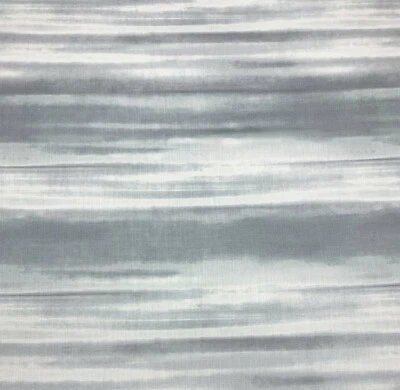 BALLARD DESIGNS LINDIE FOG GRAY WATERCOLOR MULTIPURPOSE FABRIC BY THE YARD 54"W - Image 1 of 4