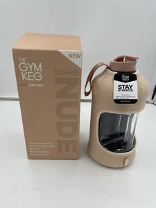 THE GYM KEG Sports Water Bottle (2.2 L) Insulated | Half Gallon Bare Nude New - Picture 1 of 9