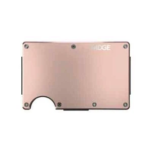 Ridge Wallet Rose Quartz Aluminum w/ Money Clip (RW-252) - Picture 1 of 6