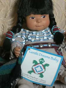 Gentle Dreams Baby Doll Gentle Dewdrop-Sioux Chumani original Sandy Dolls 8" - Picture 1 of 8
