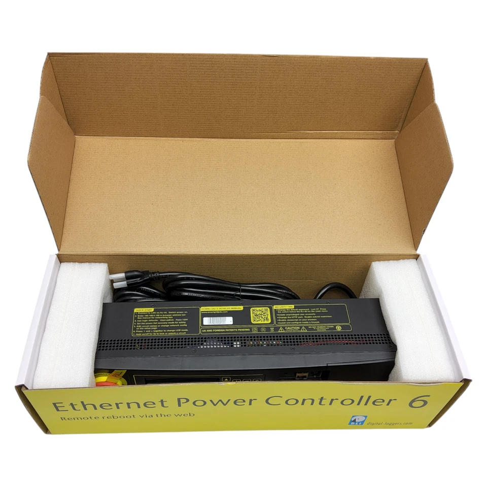 Digital Loggers DLI Ethernet Power Controller EPCR6 Remote Power Switch 18 PDU - Image 1 of 4
