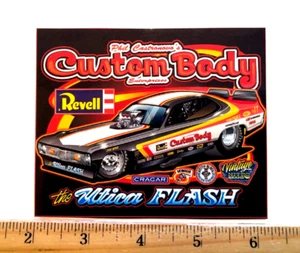 Phil Castronovo REVELL's CUSTOM BODY Black Duster Funny Car Banner Decal Sticker - Picture 1 of 1
