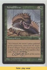 1998 Magic: The Gathering - Stronghold Spined Wurm READ 0l2