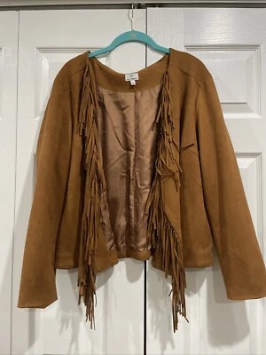 Brown jacket hot in hollywood with fringe - Image 1 of 4