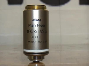 NIKON Plan Fluor 100x/1.30 Oil DIC H - Made in Japan - Excellent - Picture 1 of 6