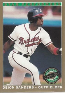 1993 O-Pee-Chee Premier Star Performers Deion Sanders 10 Braves - Picture 1 of 2