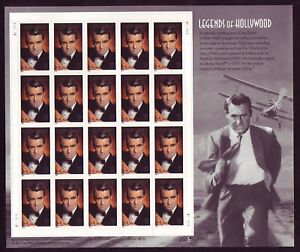 #3692 CARY GRANT: LEGENDS OF HOLLYWOOD. MINT SHEET. F-VF NH. BCV $29