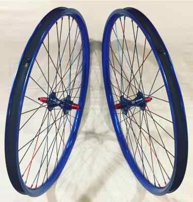 TNT BICYCLES, BMX WHEEL SET - 20, 24, 26, 29 INCH - RED & BLUE - Image 1 of 4