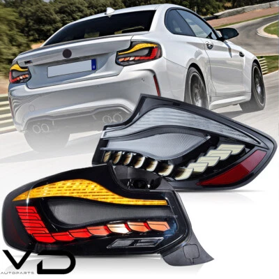 Luces traseras VLAND ahumadas GTS OLED para BMW Serie 2 14-20. F22 F23 F87 230i M240i 228i Foto 1 de 4