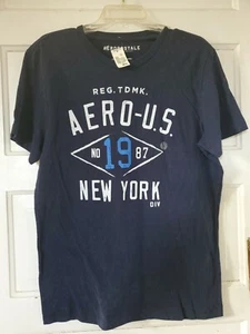 NWT Aeropostale New York Men's Graphic Crew Neck Short Sleeve T-shirt Sz M - Picture 1 of 7