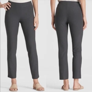Eileen Fisher Womens XS Gray Stretch Viscose Blend Slim Pull-On Pants Read - Picture 1 of 6