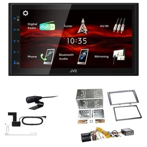 JVC Bluetooth 2DIN DAB+ Autoradio für Peugeot 308 2007-2009 schwarz mit Canbus - Bild 1 von 5