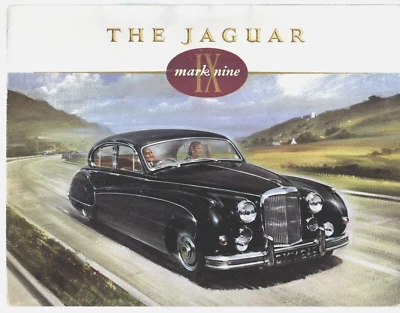 Folleto de ventas desplegable Jaguar Mark IX 1958-61 mercado del Reino Unido MK9 Nine Foto 1 de 2