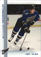 2000-01 (CAPITALS) BAP Memorabilia Sapphire #376 Ken Klee /100