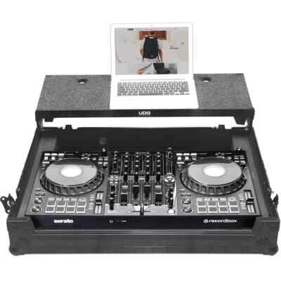 UDG ULTIMATE FLIGHT CASE PIONEER DDJ-FLX10 controller BLACK PLUS L&W U91088BL