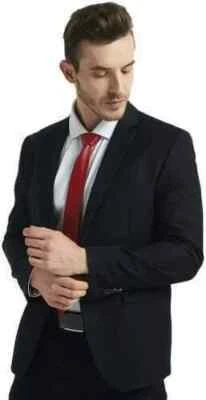 Elegante Corbata de Cuero Colección Clásica Hecha a Mano Piel de Cordero Real Ropa de Fiesta Foto 1 de 4