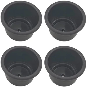 4PCS Marine RV Truck Car I.D 92MM Black ABS Plastic Bottle Drink Cup Holders - Bild 1 von 5