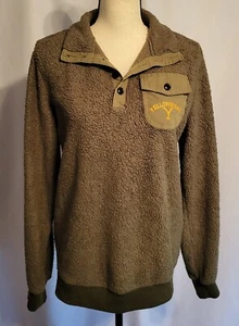 Vintage Yellowstone Tactical Pullover Sweater Fleece Green Dutton Ranch Men S - Picture 1 of 8