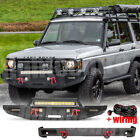 for 99-04 forLand Rover Discovery 2 Steel Front Rear Bumper W/LED & D-rings Land Rover Discovery