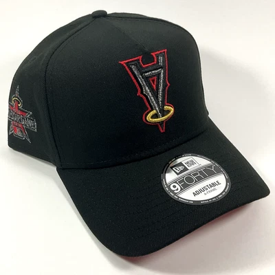 New Era Upside Down Anaheim Angels Blk Exclusive 9FORTY A-Frame Snapback Hat Cap - Image 1 of 4