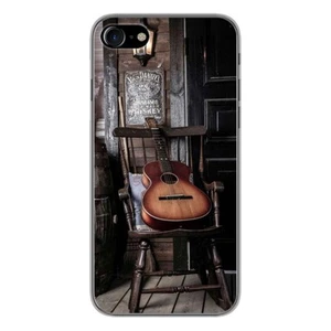 Coque en silicone imprimée compatible Apple iPhone 8 Guitare - Photo 1 sur 6