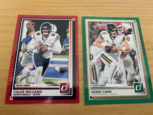 2025 Donruss NFL Green & Red Press Proofs #1-400 Complete Your Set Pick Card - Picture 1 of 1