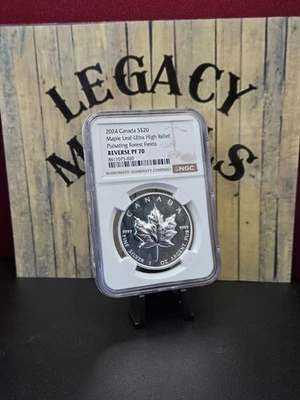 2024 Canadian Maple Leaf Pulsating Forest PF70 UHR 1oz Pure Silver - Image 1 of 4