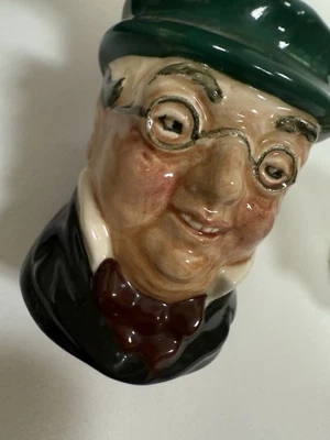 Vintage Royal Doulton Mr. Pickwick Toby Jug Dickens Character Small 3.25” - Image 1 of 3