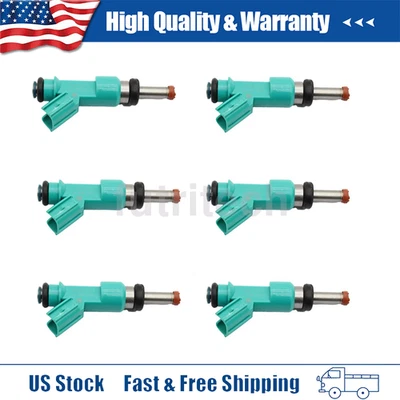 SET 6PCS 23209-31090 For Toyota Fuel Injectors 2012-2016 For TOYOTA SIENNA Foto 1 de 4