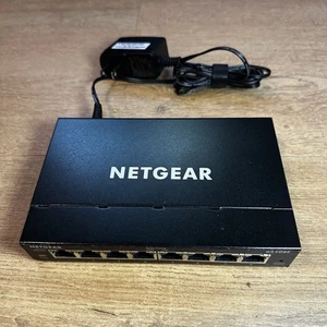 NETGEAR 8 Port PoE Gigabit Ethernet Easy Smart Managed Essentials Switch GS308E - Picture 1 of 2
