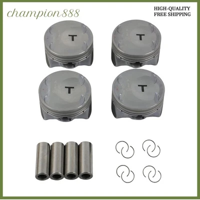 Juego de 4 pistones y anillos de motor 23410-2G401 para Hyundai Kia G4KH 2.0T Foto 1 de 4