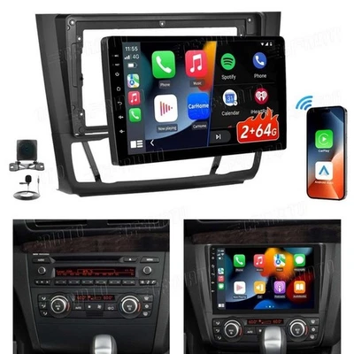 Android 15 Para BMW Serie 1 128 i 135 i Coche Estéreo Radio GPS Navegación BT CAM Carplay Foto 1 de 4
