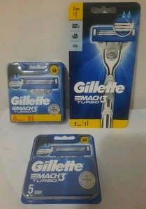 Gillette MACH3 Turbo Rasoio e Ricariche a 3 Lame (GUARDA-VARIANTI) - Foto 1 di 4