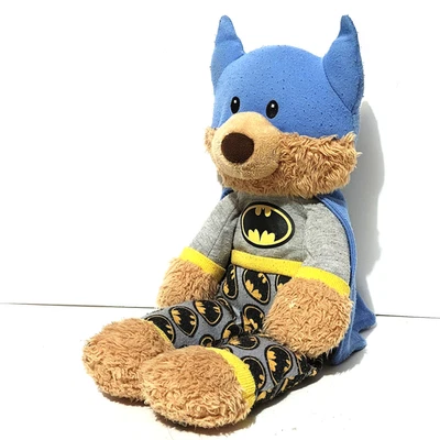 Peluche Batman Bedtime Pal - 15" Gantz DC Comics - Pijama logotipo que brilla en la oscuridad Foto 1 de 4