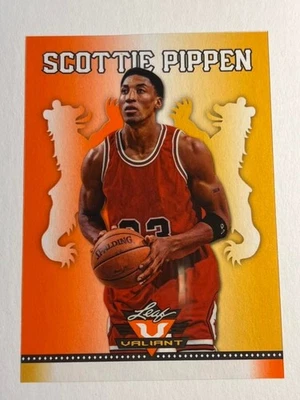 2012 Leaf Valiant Orange ACETATE PROOF MISSING SERIAL # Scottie Pippen Foto 1 de 2