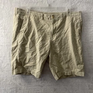Tommy Bahama Hombre Chino Corto Beige Sólido 2XL Algodón Botón Cremallera Bolsillos - Imagen 1 de 11