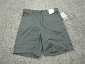 Pantalones Cortos Chinos Geoffrey Beene Para Hombre 34 Gris Entrepierna: 8.5" 100% Algodón Preppy Informales - Imagen 1 de 8