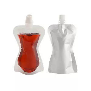 50 PIEZAS 100 ml Jugo Líquido Batido Bebida Boquilla Bolsa Stand Up Tapón con Tornillo - Imagen 1 de 12