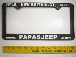 DISTRIBUIDOR Marco de matrícula PAPAS JEEP Nuevo Gran Bretaña CT CHRYSLER Dodge Z215f - Imagen 1 de 1