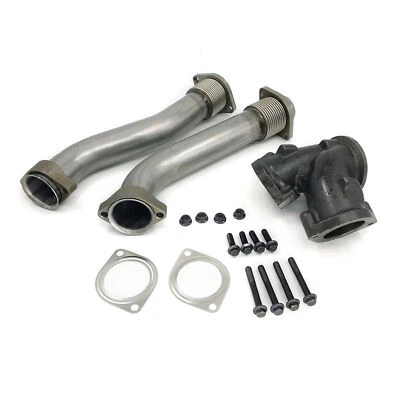 Bellowed Up Pipe Upgrade Kit For 99-03 Ford F250 F350 F450 F550 Super Duty 7.3L Foto 1 de 4
