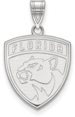 Colgante grande de plata esterlina de los Florida Panthers de la NHL por LogoArt Foto 1 de 2