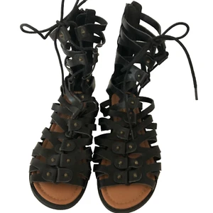 Gladiator Sandals Women's Size 5.5 Wild Diva Lounge Black  - Picture 1 of 10