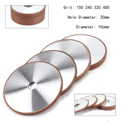 Afilador de discos abrasivo de carburo para muela abrasiva de diamante de resina plana de 4 pulgadas Foto 1 de 4