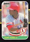 1987 Donruss Baseball Curt Ford St. Louis Cardinals #454