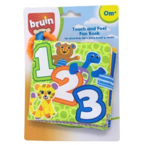 Cloth Touch & Feel On The Go Fun Book for Babies - Multi-Sensory Pages ~ 5" Wide - Picture 1 of 6