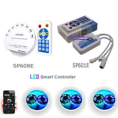 SP608E SP601E 2/8 Output BT Music Controller for WS2811 WS2812 LED Strip - Image 1 of 4