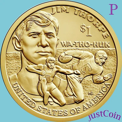 2018-P NATIVE AMERICAN JIM THORPE UNCIRCULATED DOLLAR - Image 1 of 2